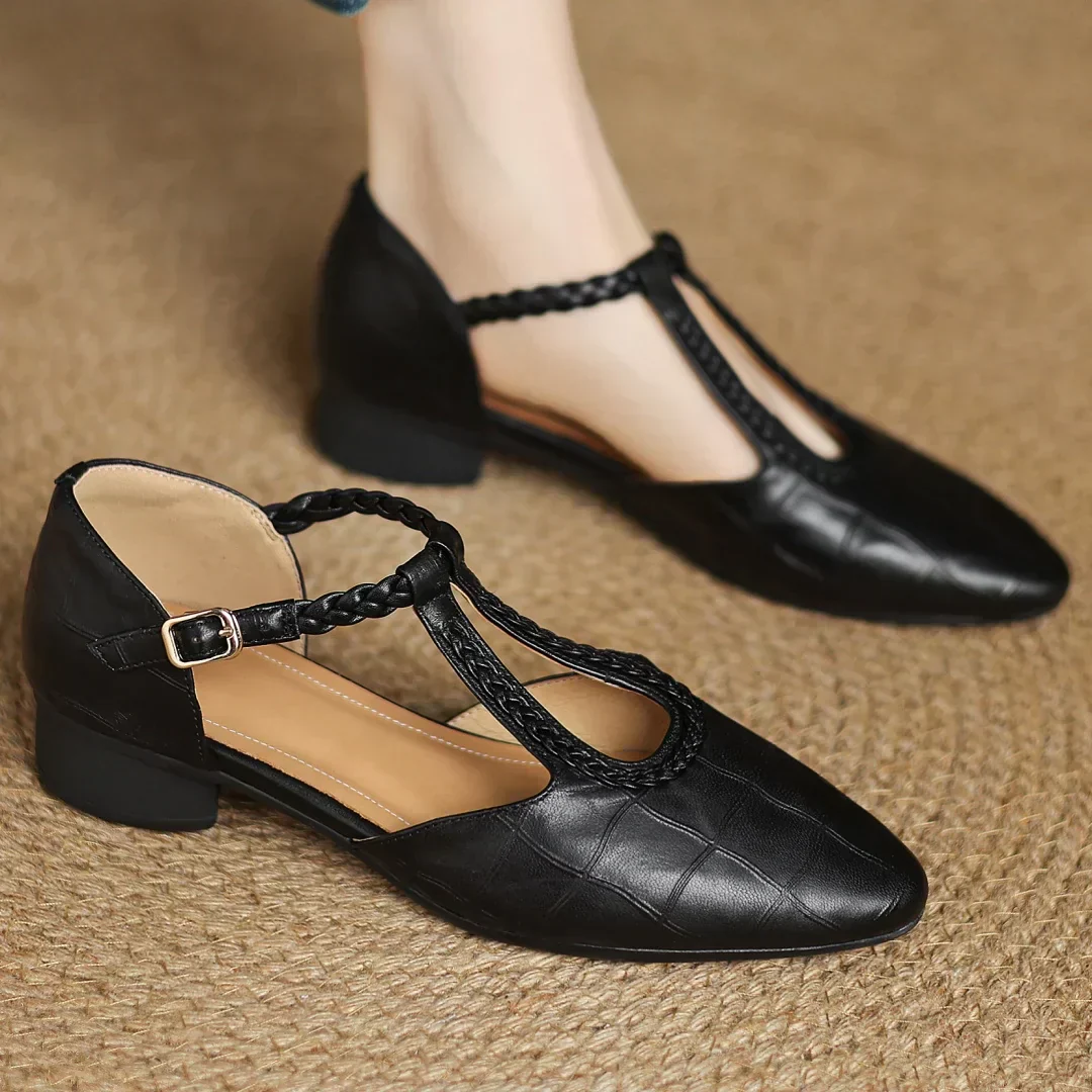 Hannie - Braided Elegance Flats